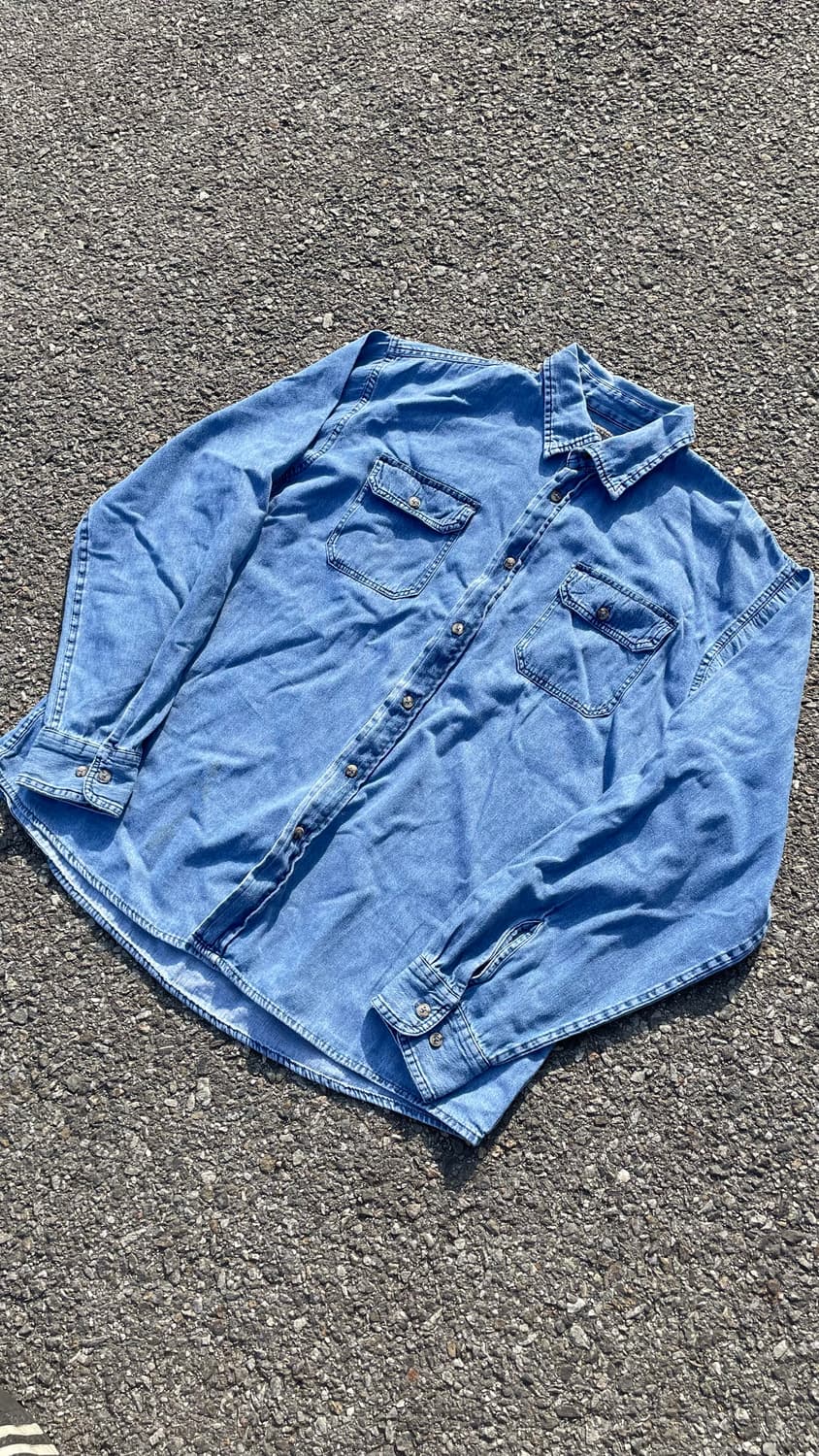 Wrangler 프리미엄 퀄리티 데님 셔츠 XL 상품이미지1