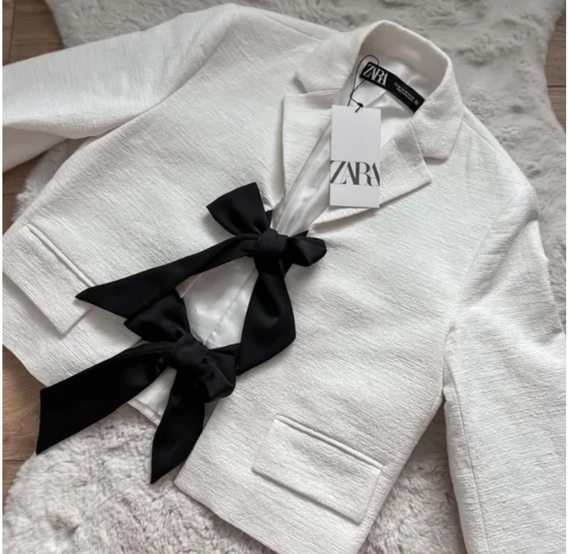 [새상품]자라 콘트라스트 타이 블레이저 자켓 상품이미지1