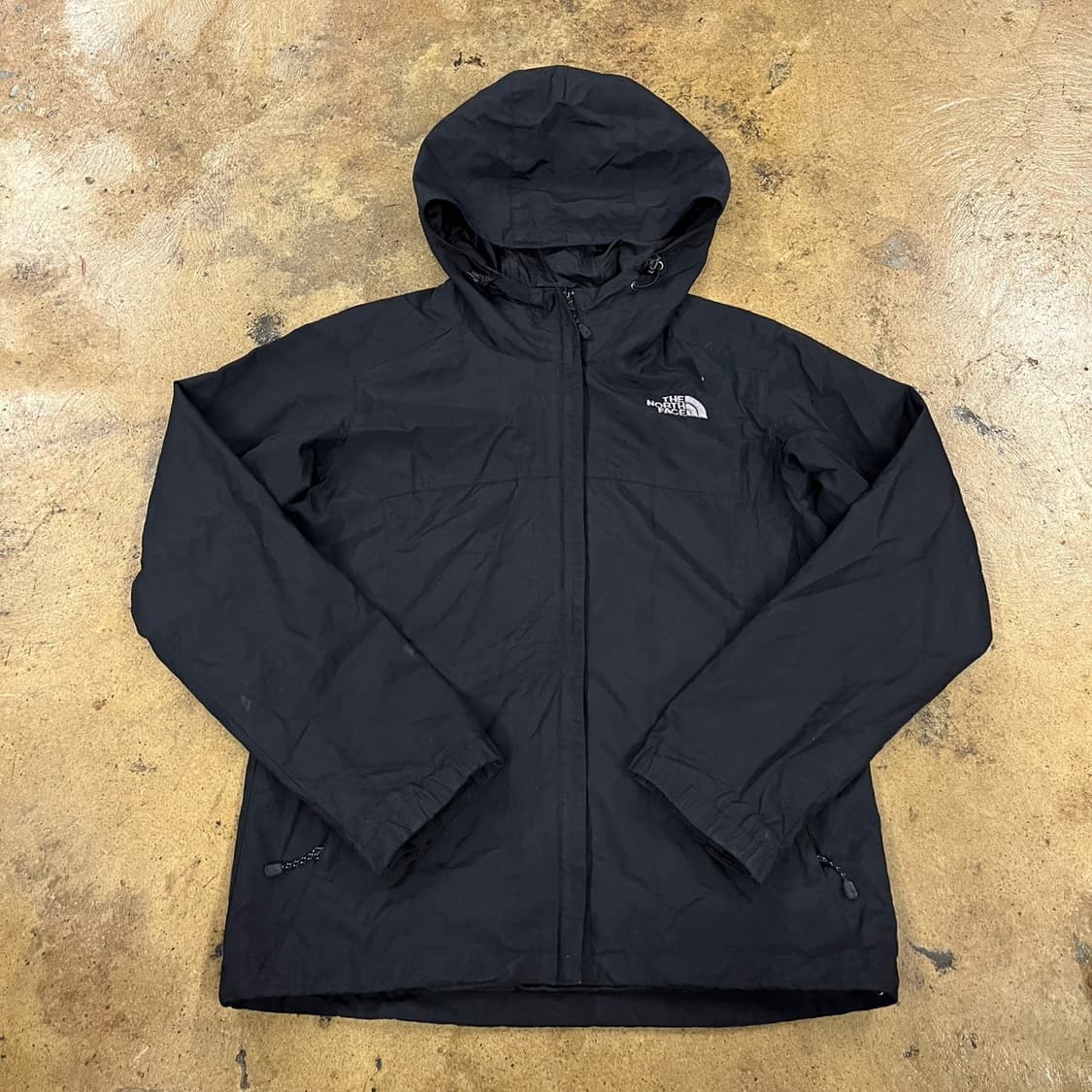 [정품/M] 노스페이스 블랙 후드 바람막이 자켓 b17 상품이미지2