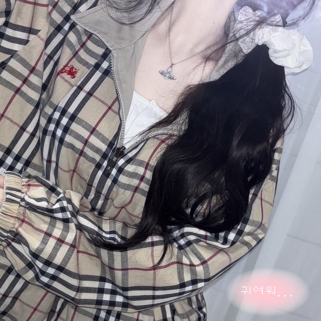 🐰버버리 체크 베이지 양면 자켓 점퍼🪽🤎 상품이미지1