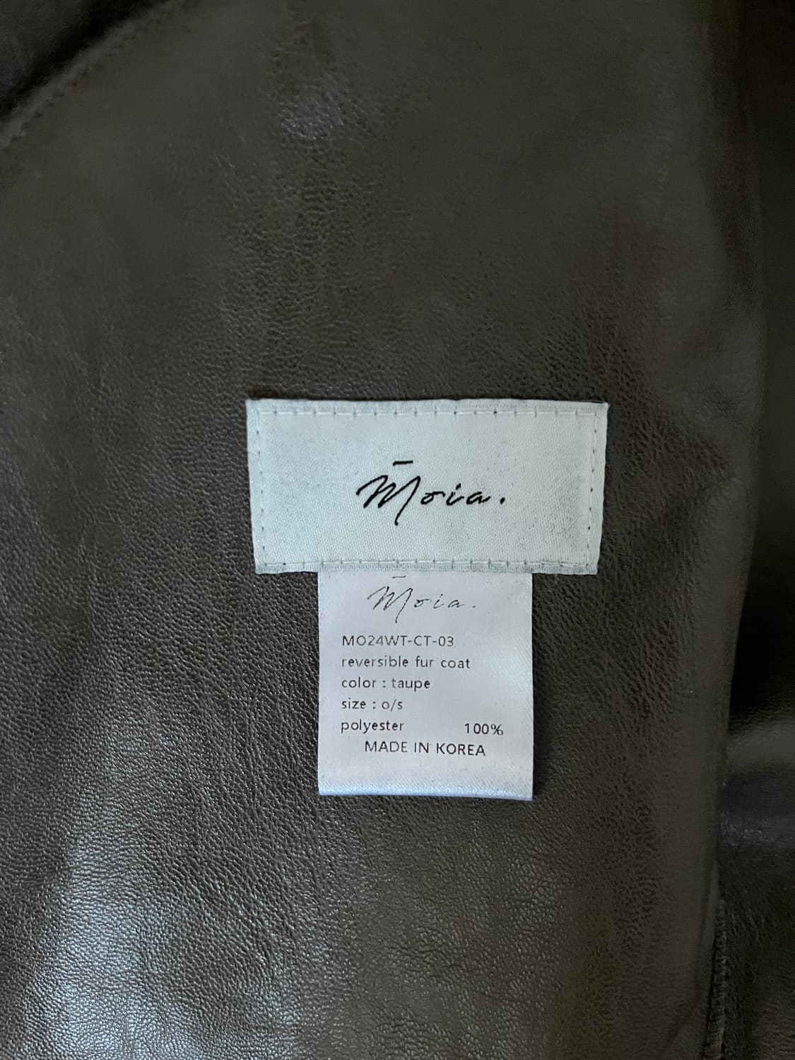 모이아 리버시블 퍼 코트 상품이미지5