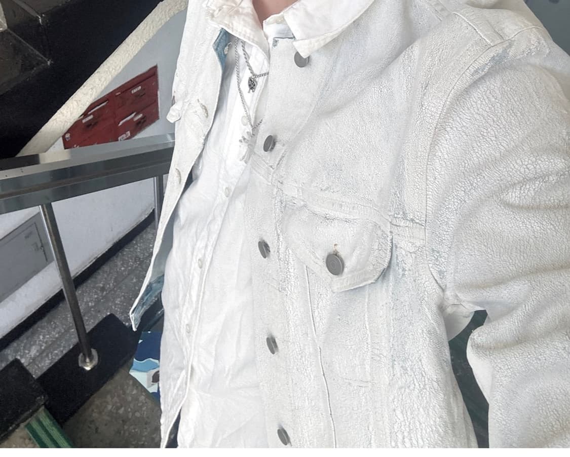 메종 마르지엘라 카라리스 페인티드 데님자켓 상품이미지1