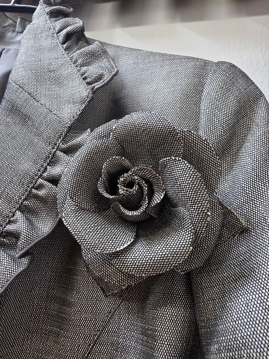 일본빈티지 코사지그레이셋업 상품이미지4