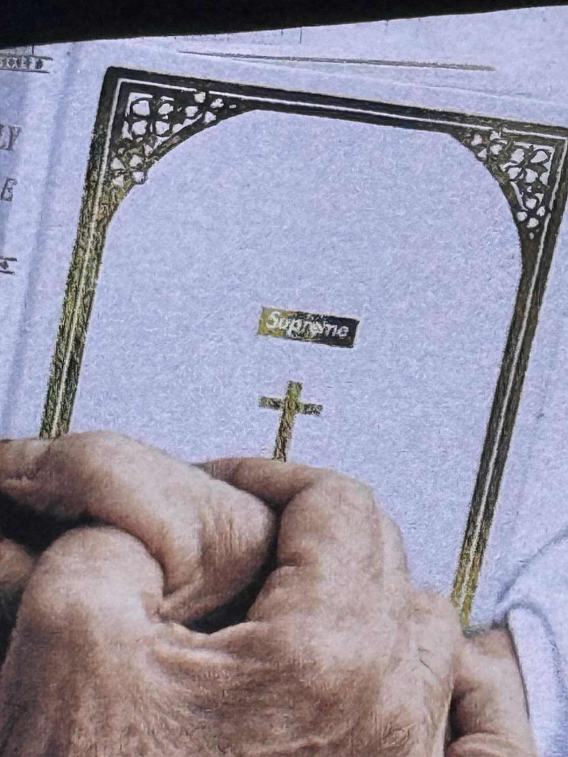 슈프림 바이블 그래픽 티셔츠 FW19 상품이미지3