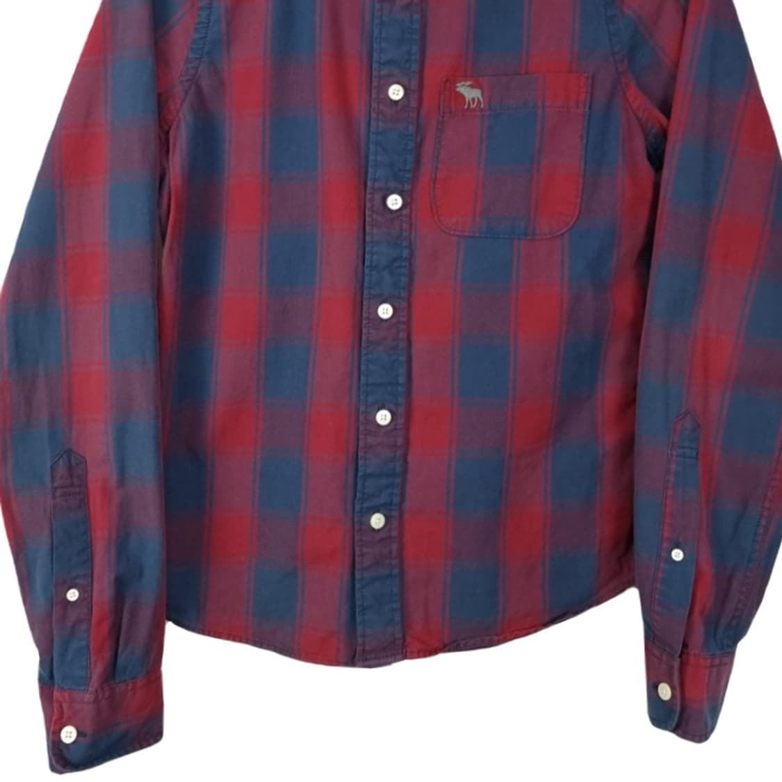 [아베크롬비] 로고 자수 빈티지 체크 셔츠 M18521 상품이미지5