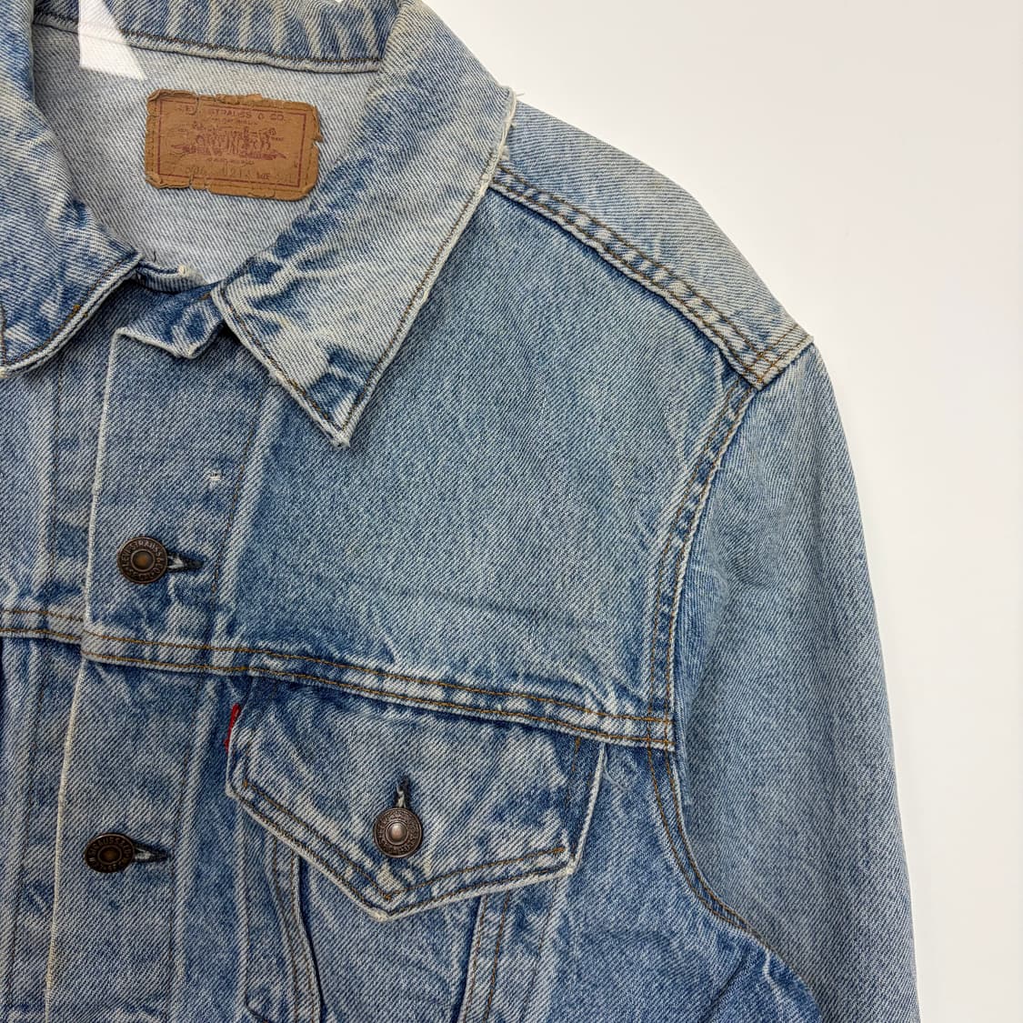 80s 리바이스 데님 청 트러커 자켓 상품이미지4