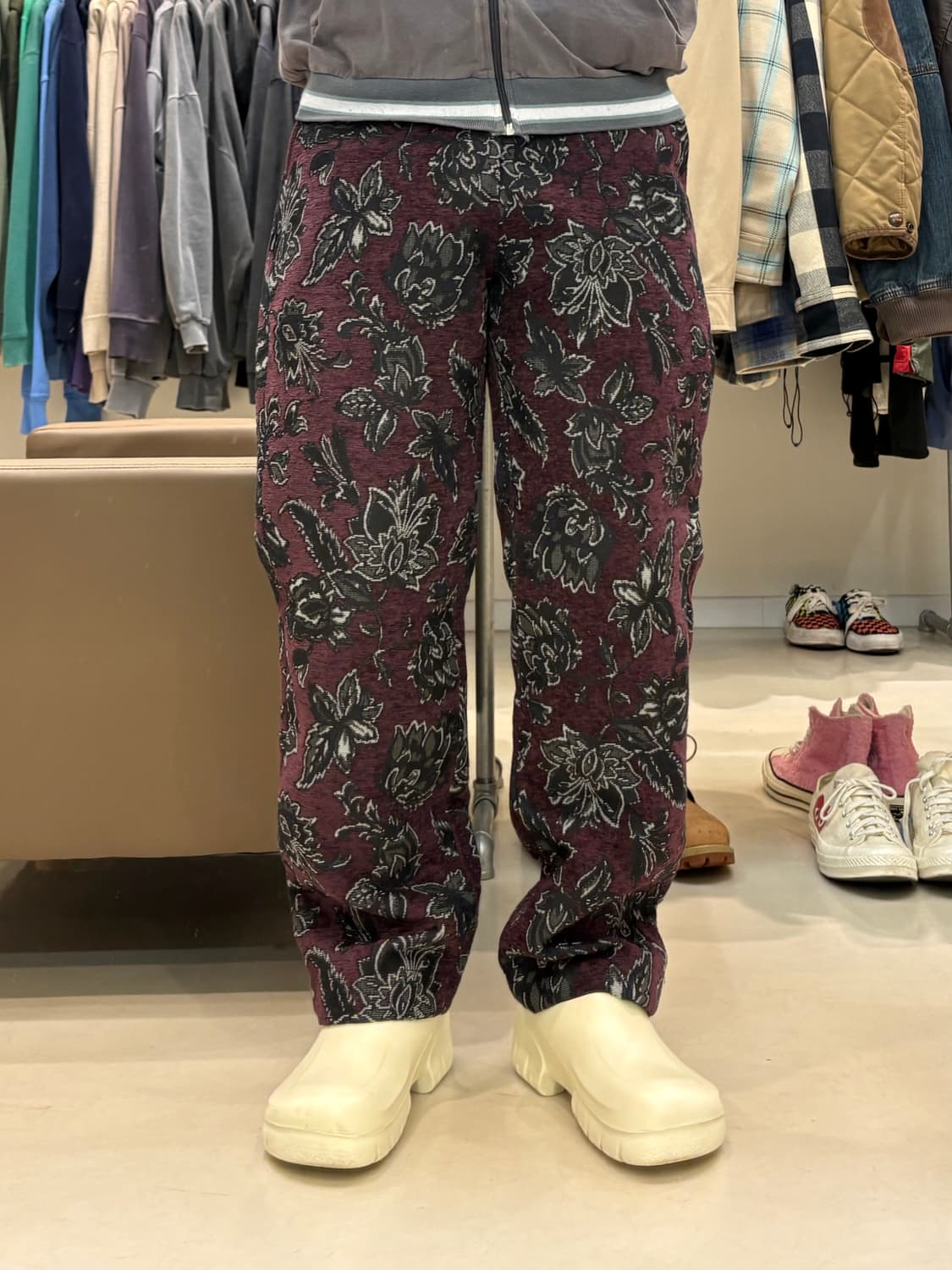 새상품 디스이즈네버댓 플라워 자수 팬츠 상품이미지9