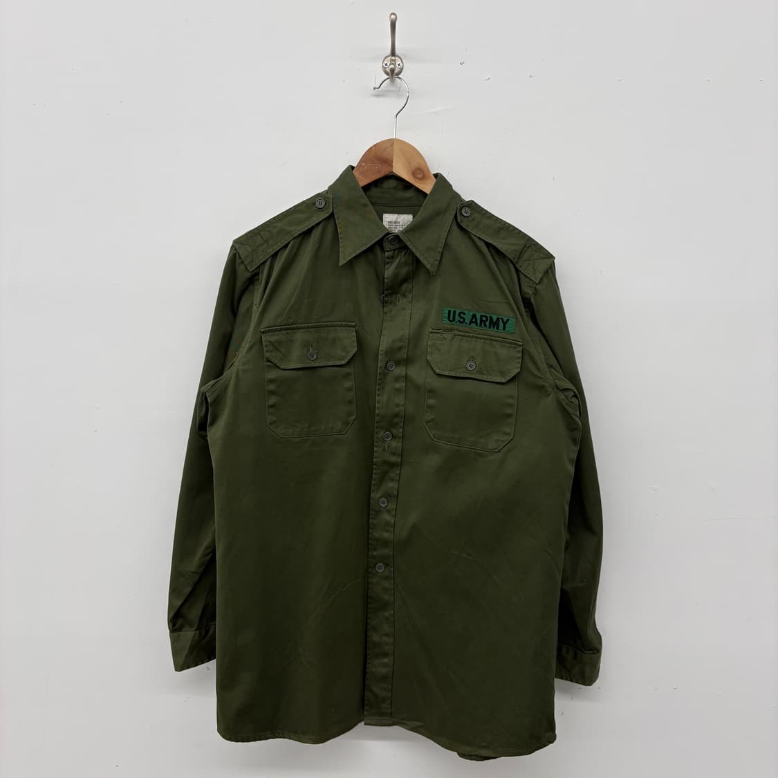 US ARMY 야전 셔츠 국방색 셔츠 남/L 상품이미지1