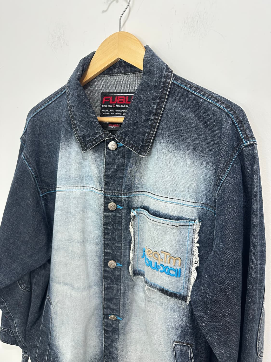 90s fubu 푸부 올드스쿨 데님 자켓 상품이미지9