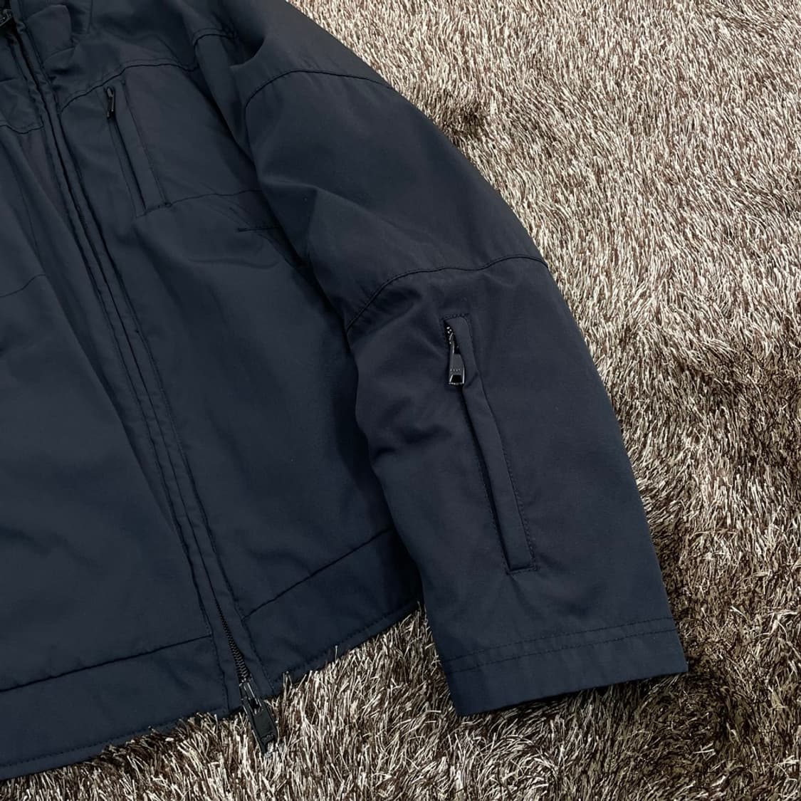 디케이엔와이 DKNY 블랙 하이넥 집업 점퍼 M (100) 상품이미지6