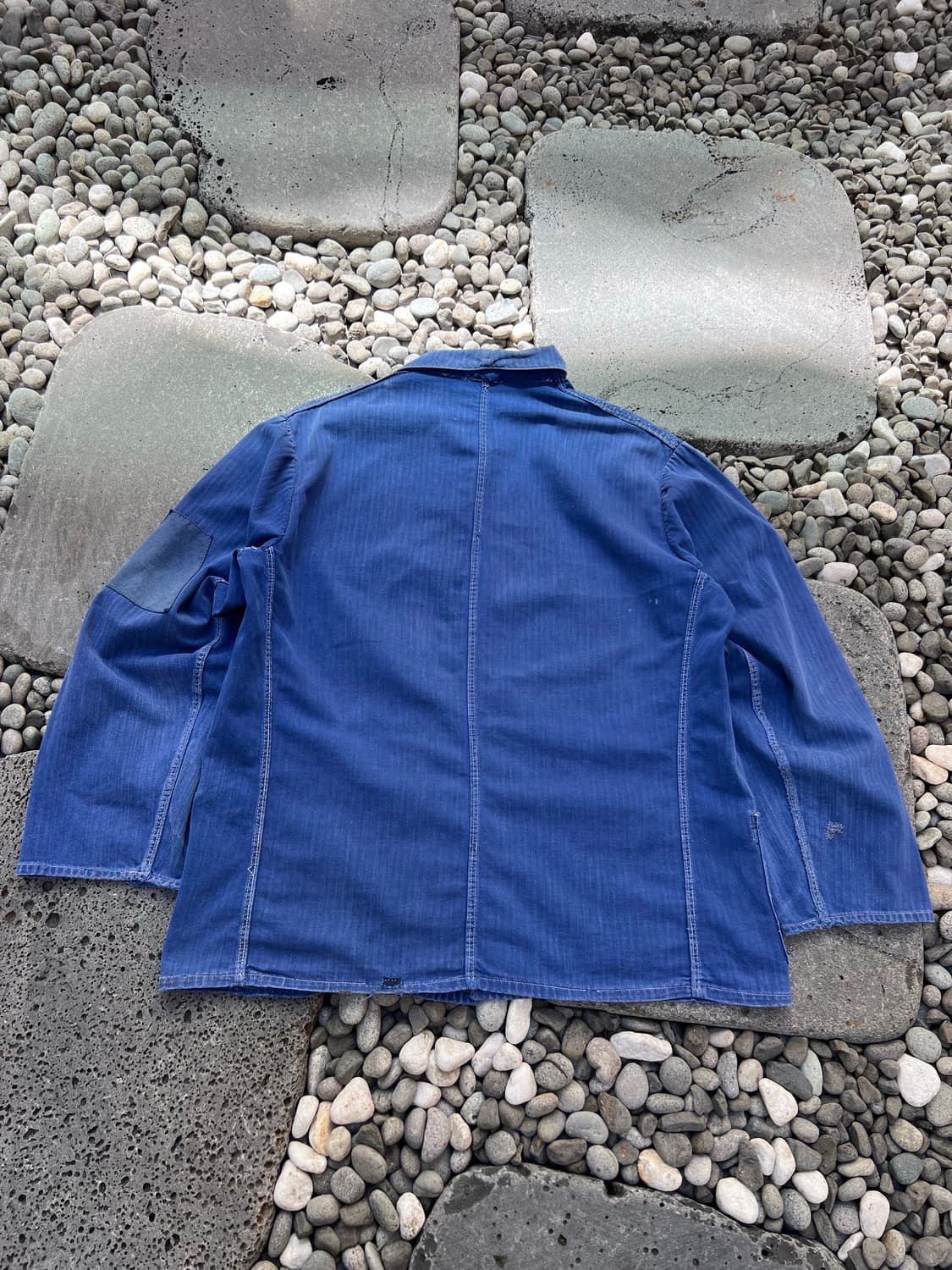 VINTAGE HARD FADED BLUE HBT 헤링본프렌치워크자켓 상품이미지2