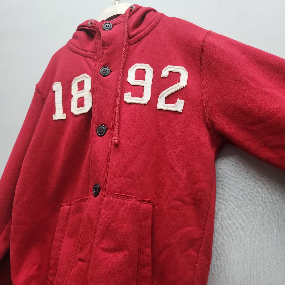아베크롬비 1892 빈티지 자수로고 후드집업 XL 상품이미지2
