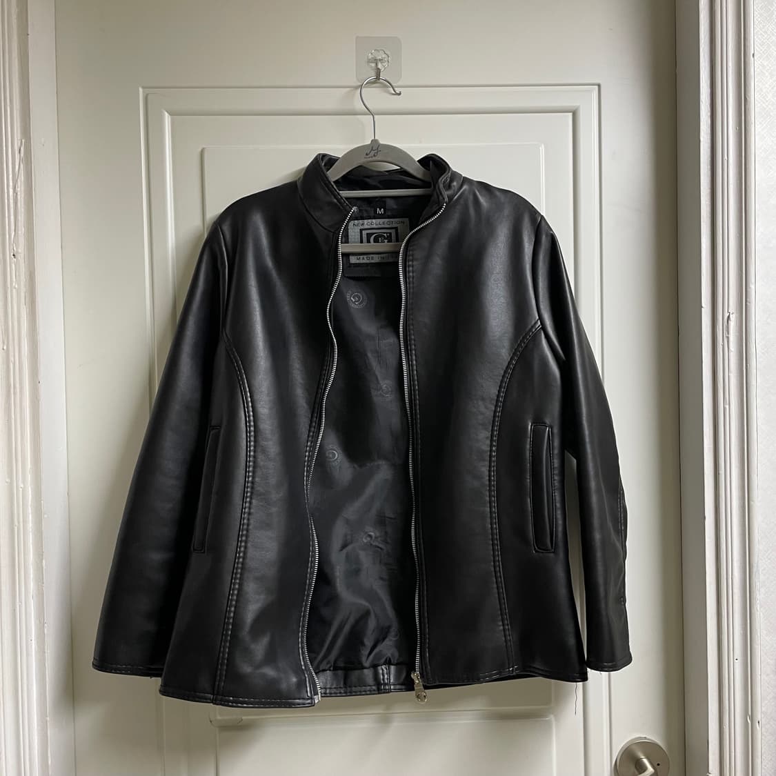 G New Collection 이탈리아 블랙 레더 자켓 상품이미지1