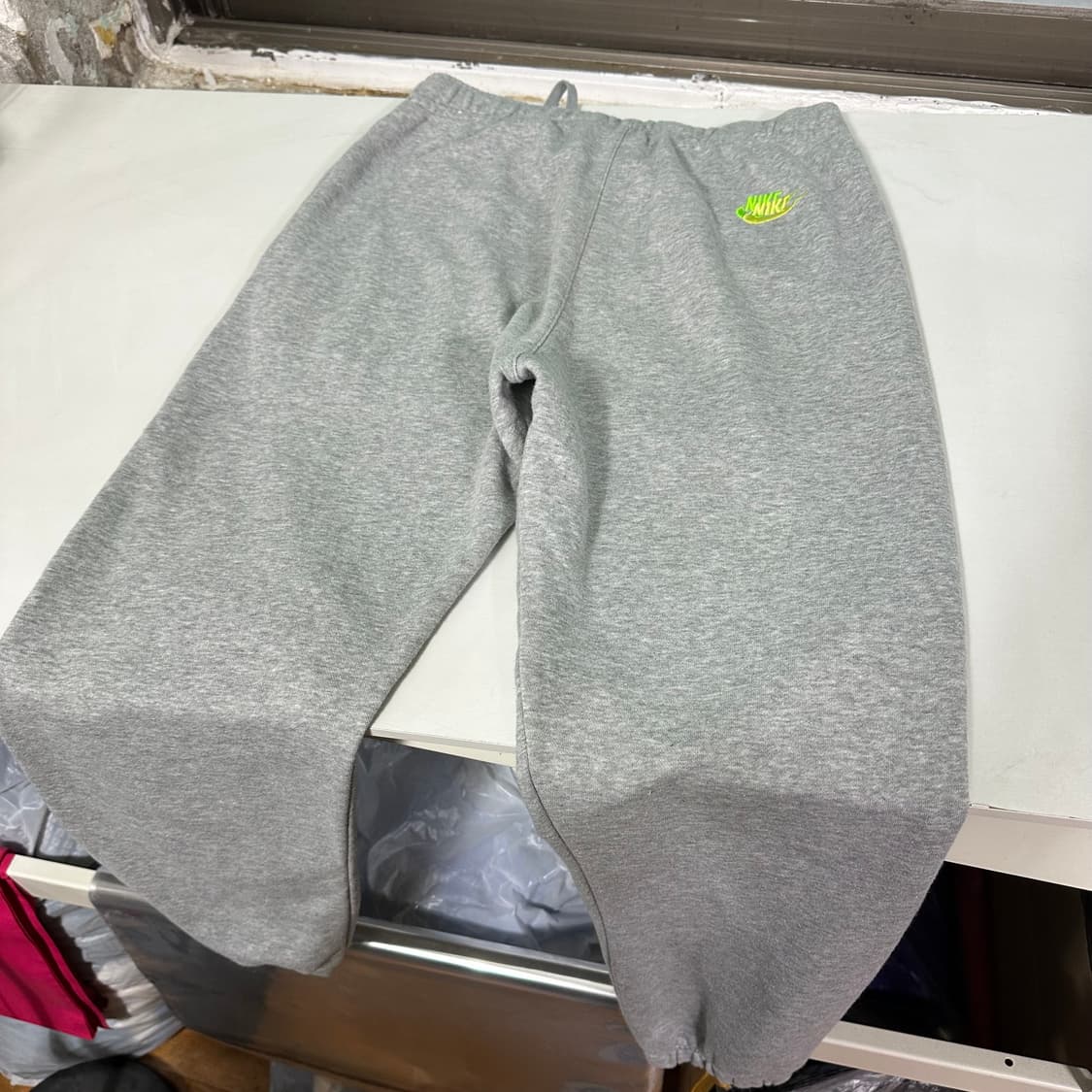 L 나이키 루즈핏 코튼 밴딩 코튼 조거팬츠 상품이미지4