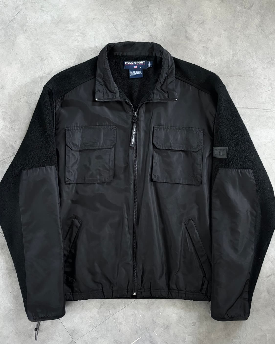 Polo 폴로 스포츠 블랙컬러 투포켓 나일론 플리스 자켓  상품이미지2