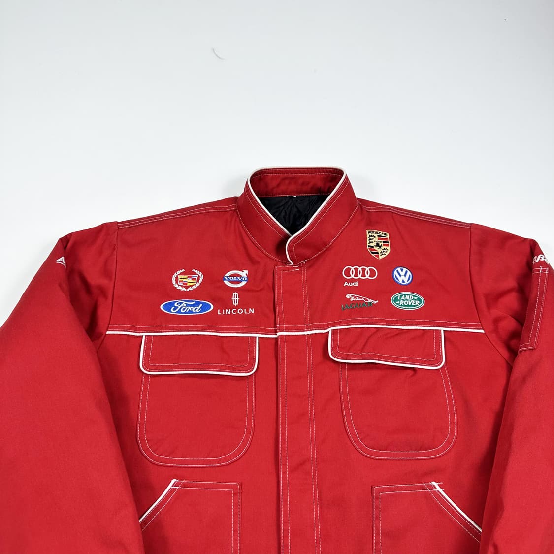 VTG 빈티지 싱글 레이싱 자켓 레드 M 상품이미지2