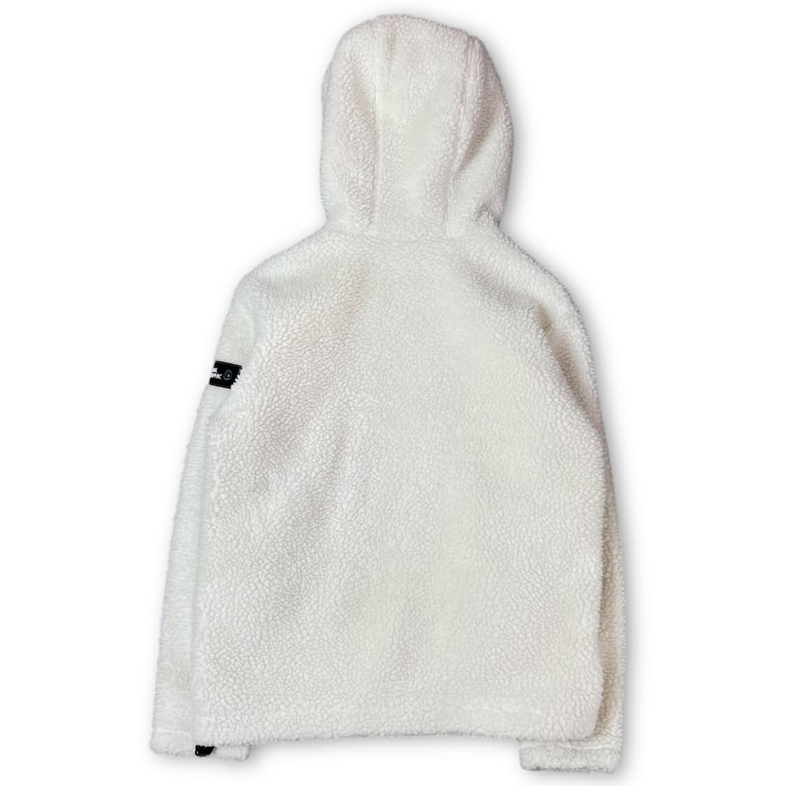 내셔널지오그래픽 화이트 패치 뽀글이 플리스 자켓 XS 상품이미지2