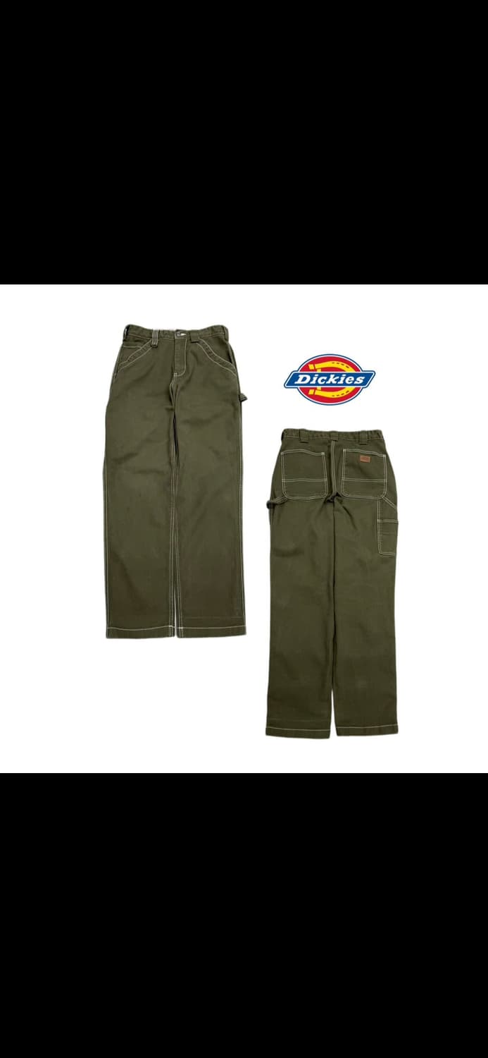 디키즈 카펜터 모스그린 스티치 워크팬츠 상품이미지1