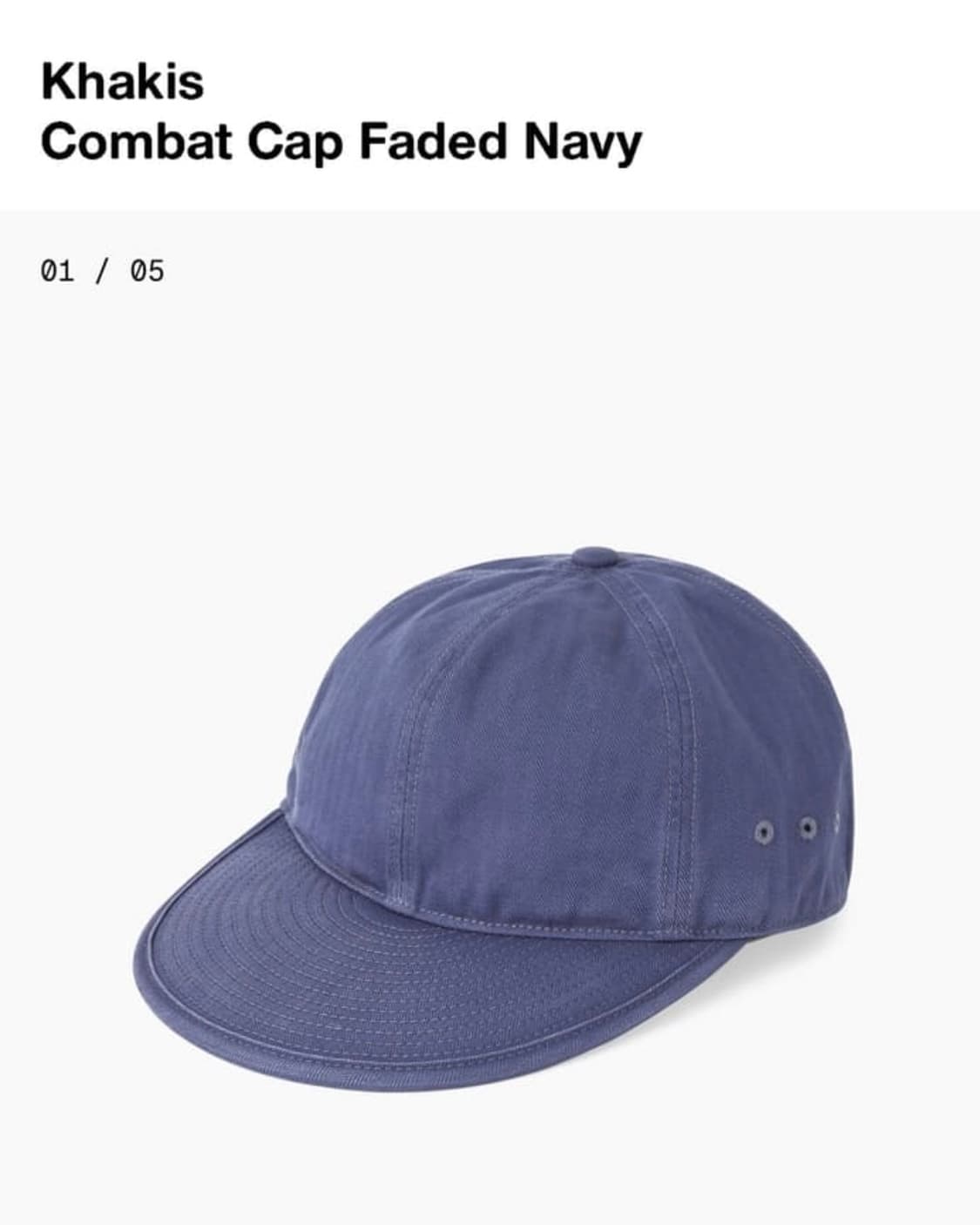 카키스 Combat Cap Faded Navy 상품이미지1