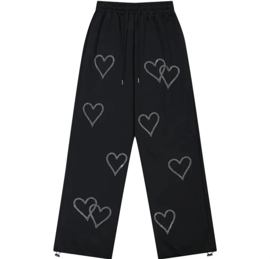 락케이크 크리스탈 하트 조거팬츠 상품이미지1