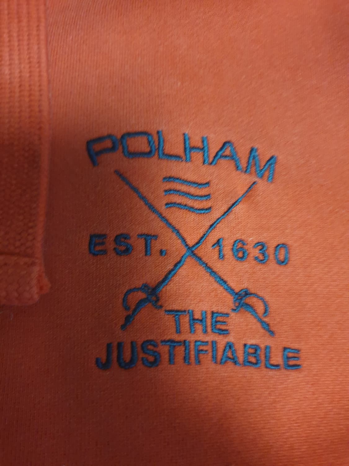 (빈티지) 폴햄 우먼 올드스쿨 7로고 벨벳 기모 후드집업 레드 (M) 상품이미지2