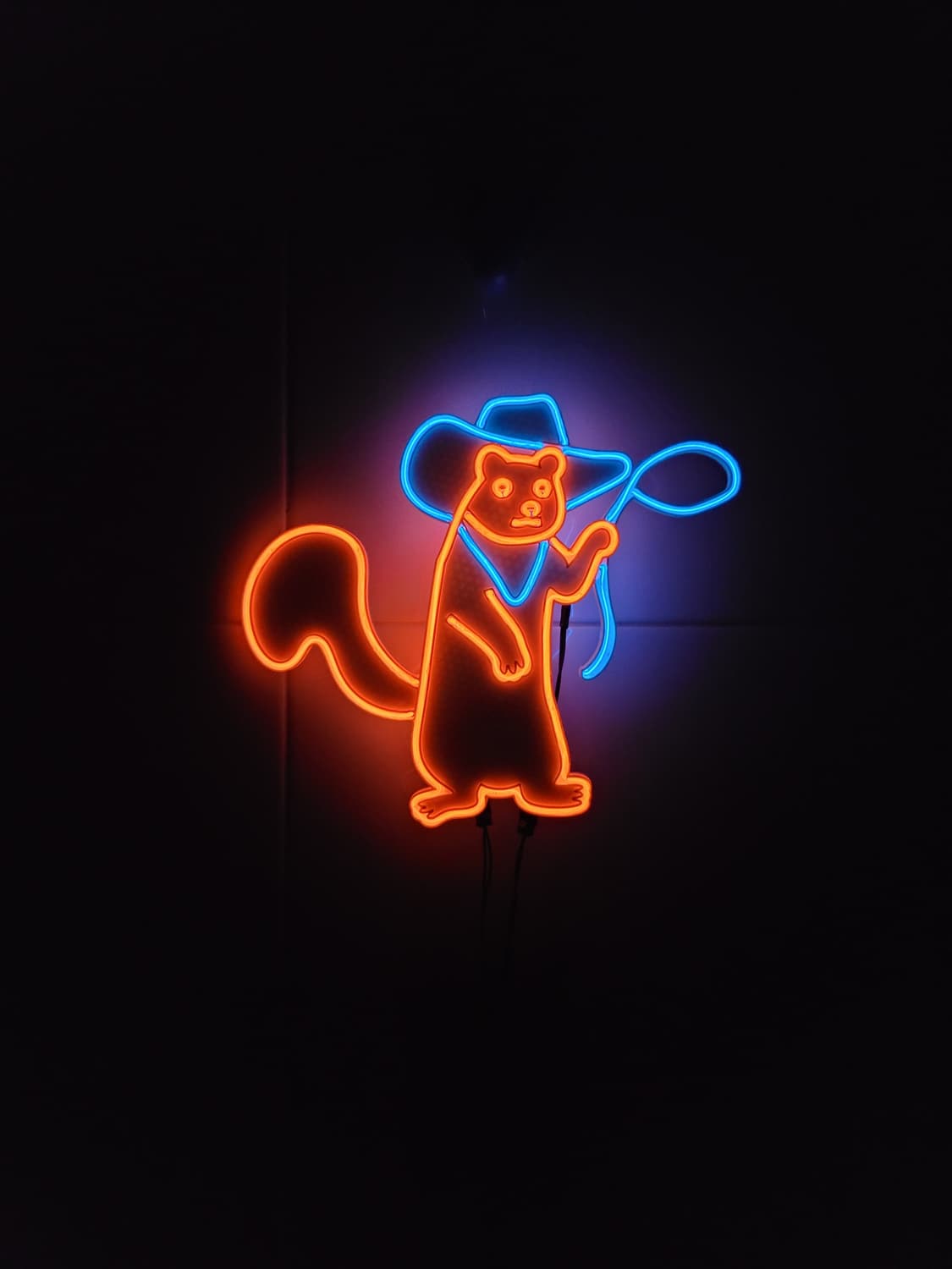 네온사인 다람쥐 카우보이 led 램프 무드등 상품이미지2