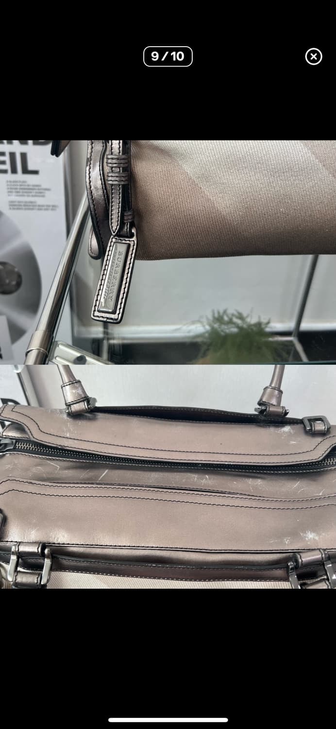 버버리 메탈릭 노바 체크 필그림 숄더백 상품이미지7