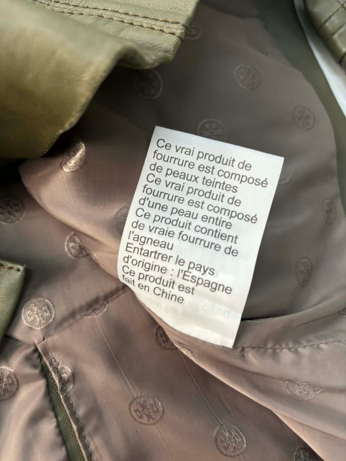 [XS] 토리버치 y2k 실비아 가죽 양털 퍼 후드티 자켓 상품이미지8