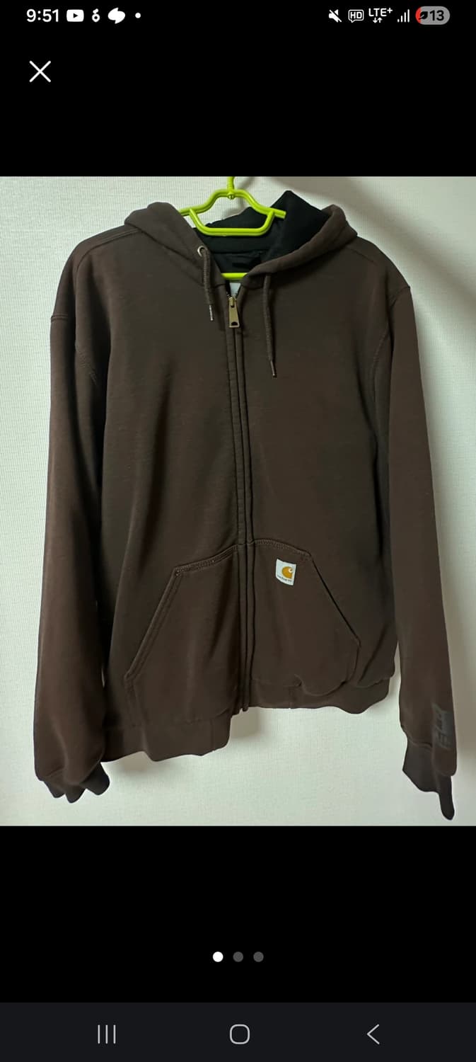 칼하트 후드집업 M 브라운 상품이미지1