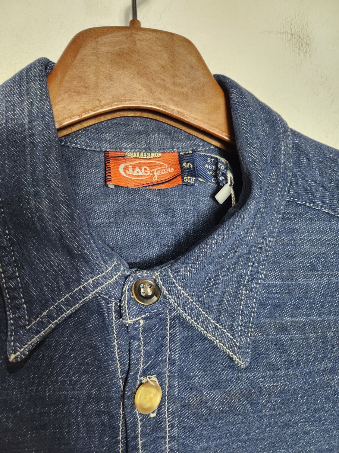 빈티지 웨스턴 데님 워크 셔츠 상품이미지3