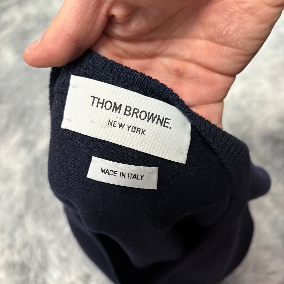 3사이즈 톰브라운 메리노 울니트 네이비 상품이미지3