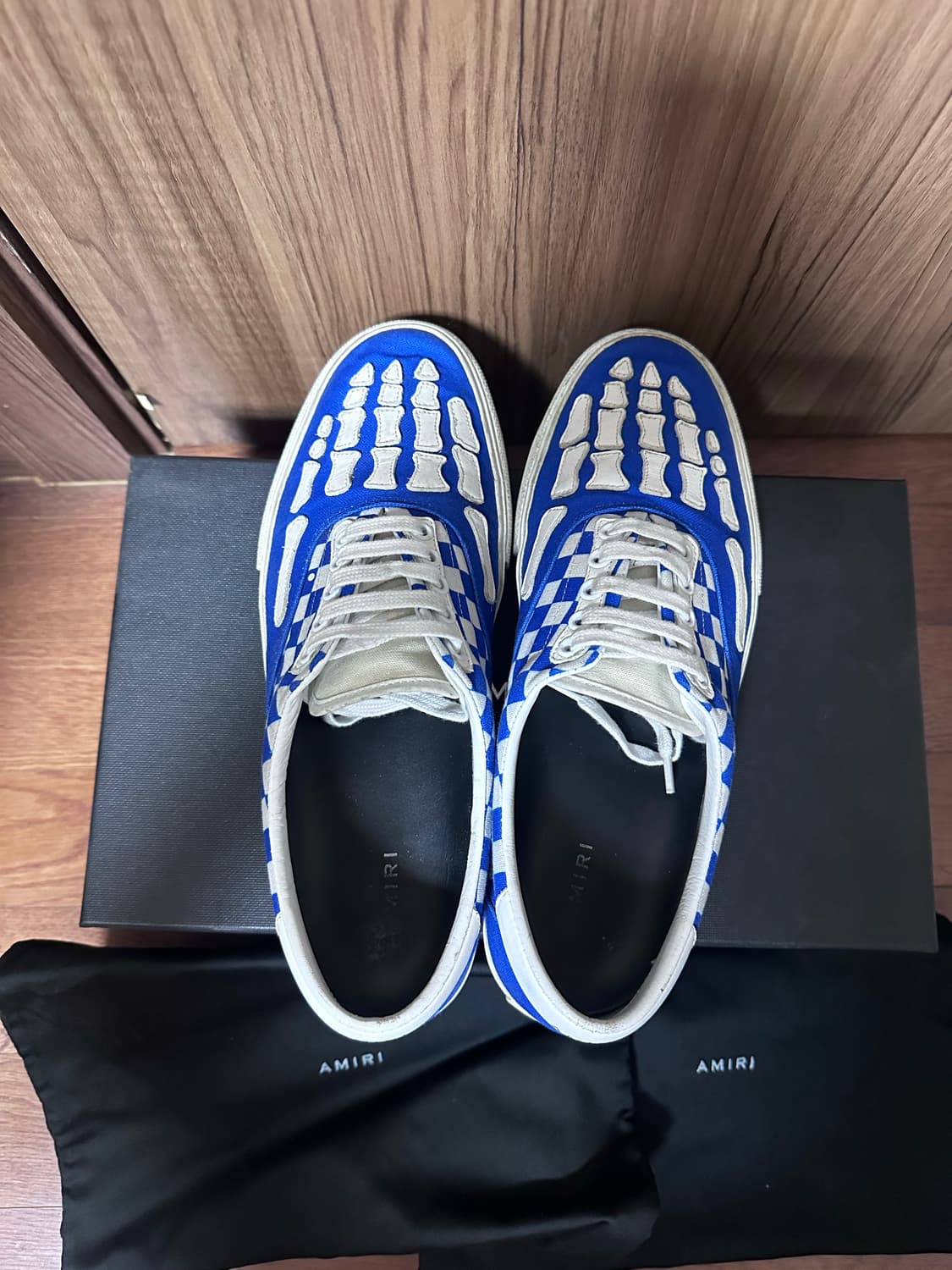 [43] 아미리 체커드 스켈레톤 로우탑 스니커즈 상품이미지5