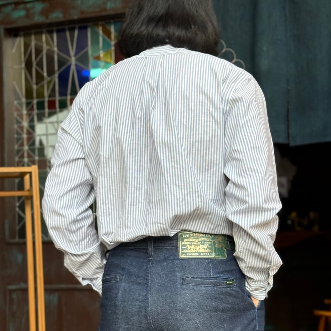 브룩스 브라더스 스트라이프 옥스퍼드 셔츠 XL 상품이미지9