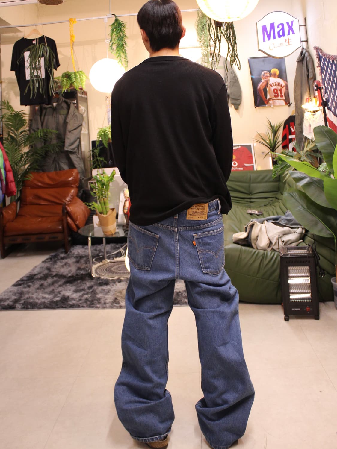 90s USA Levis 517 Orange Tab Boot Cut 상품이미지3