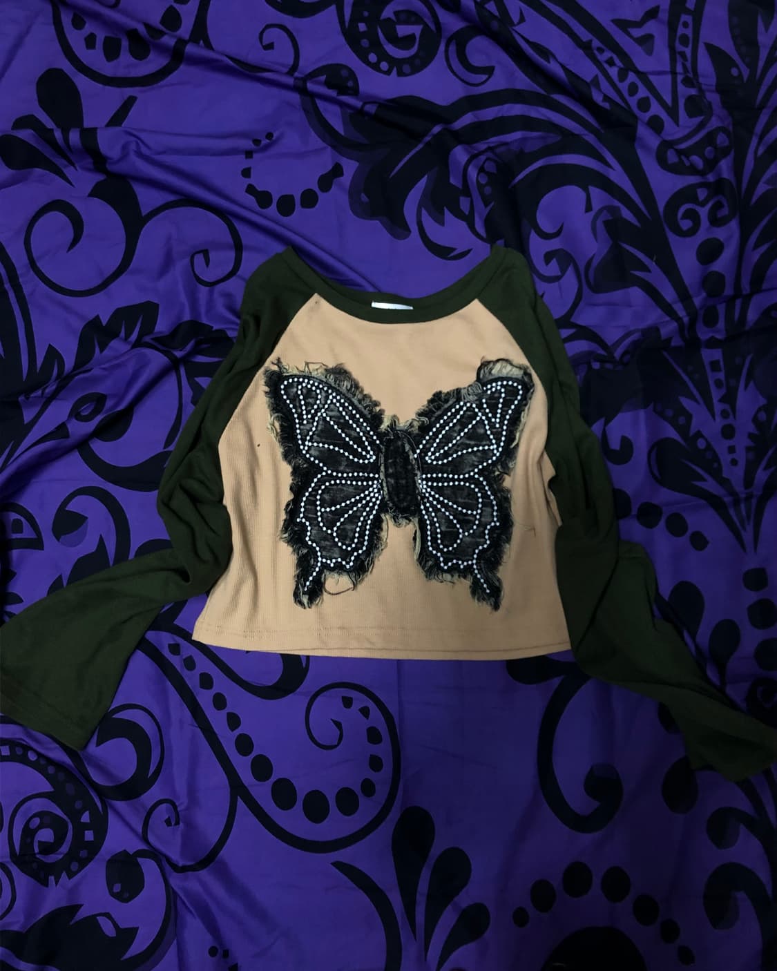 그런지 나비디테일 펑크 롱슬리브 상품이미지1