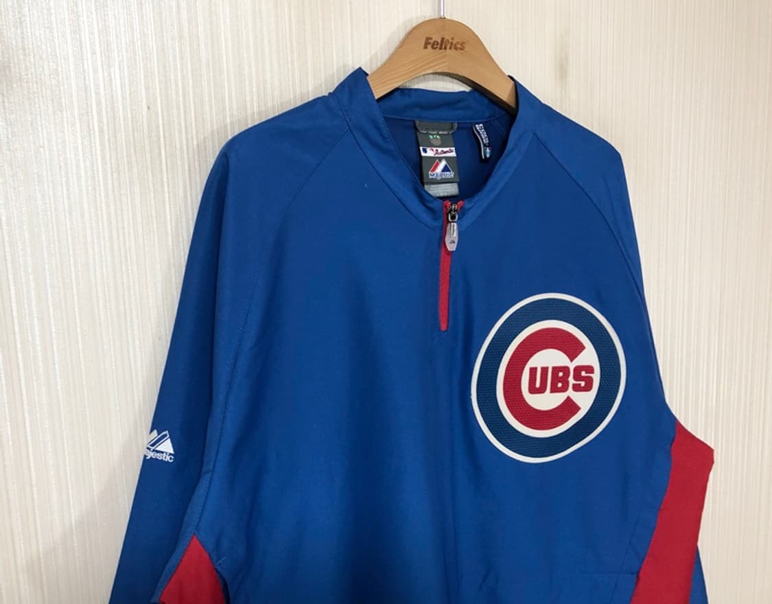 MLB 마제스틱 시카고컵스 어센틱바람막이/웜업풀오버 L 상품이미지6