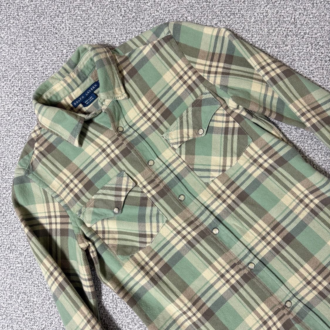 폴로 랄프로렌 체크셔츠 여성용 상품이미지2