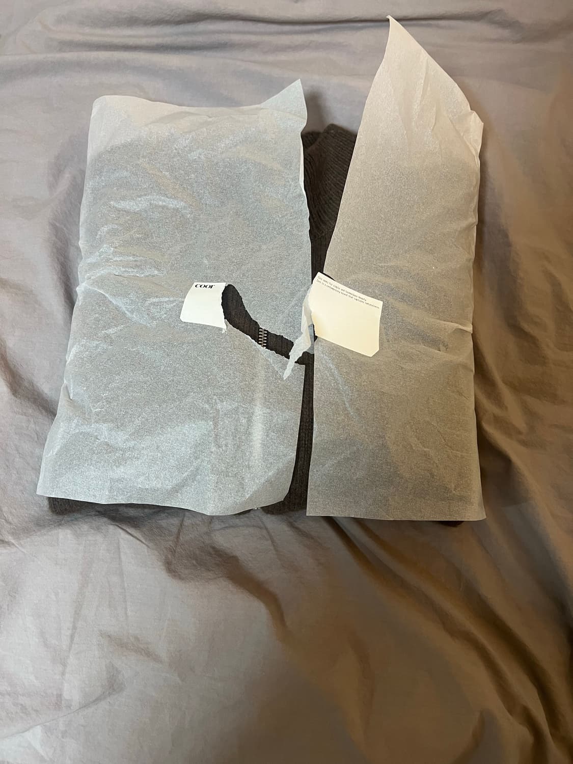 새상품)쿠어 알파카 블렌드 집업 스웨터 (카키브라운) 상품이미지4