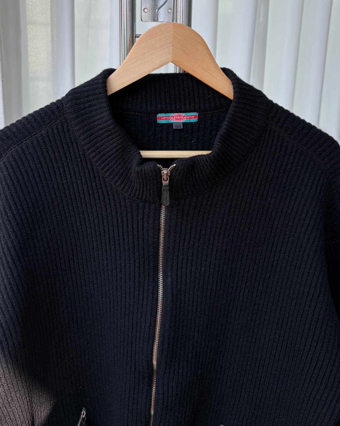 [L]마리떼 프랑소와 저버 90s 올드 스펠아웃 니트 집업 상품이미지6