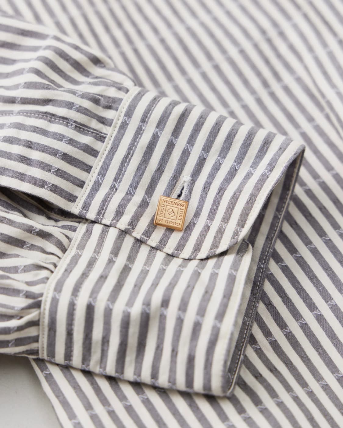[XL] 나이스네스 25AW 스트라이프 도비셔츠 상품이미지2