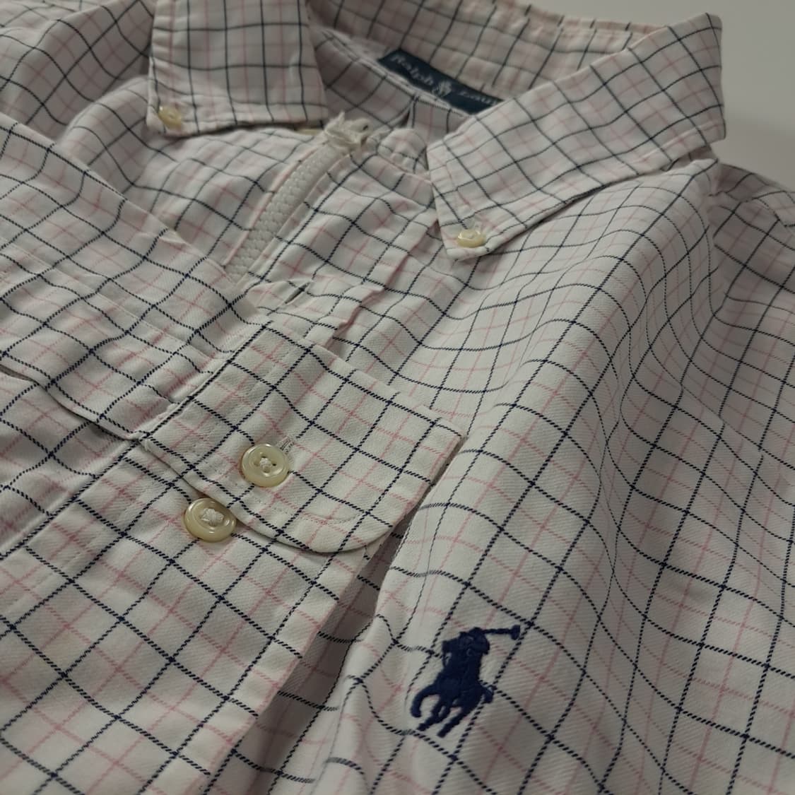 CK332 FREE 폴로 블랙 핑크 마이크로 테터솔 크롭 셔츠 자켓 상품이미지4