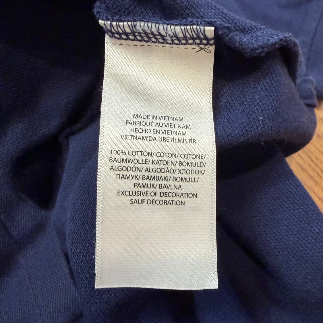 폴로 랄프로렌 네이비 카라 반팔 티셔츠 상품이미지4