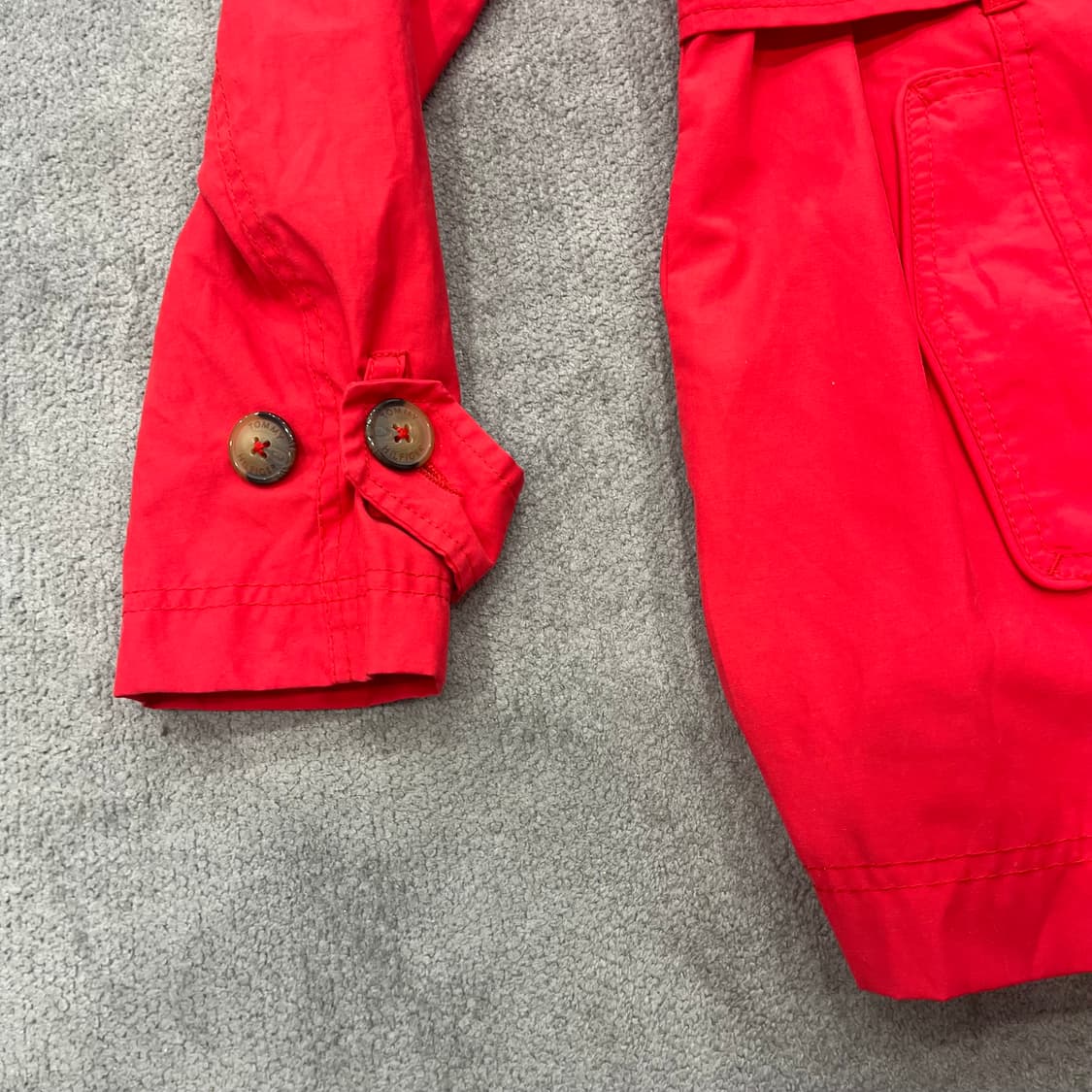 S 타미힐피거 벨티드 레드 트렌치코트 상품이미지3