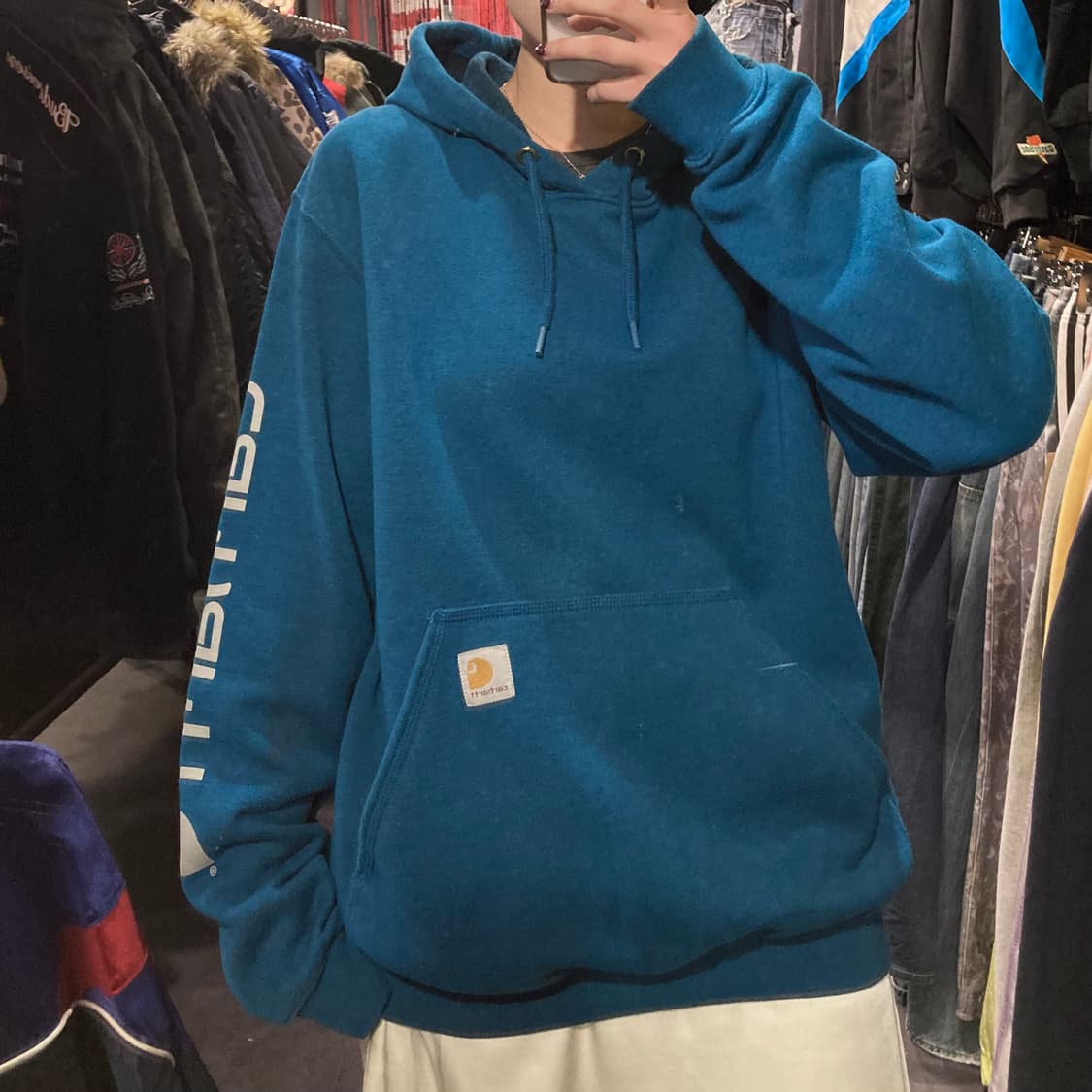 [IM]칼하트 후드티 틸그린 상품이미지1