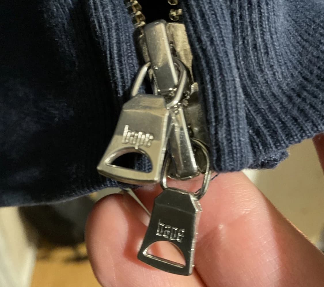 베이프 하프 카모 샤크 후드집업 블루 상품이미지8