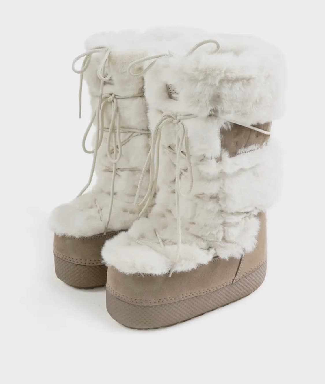 배드블러드 에스키모 부츠 톨 플랫폼 크림 상품이미지1