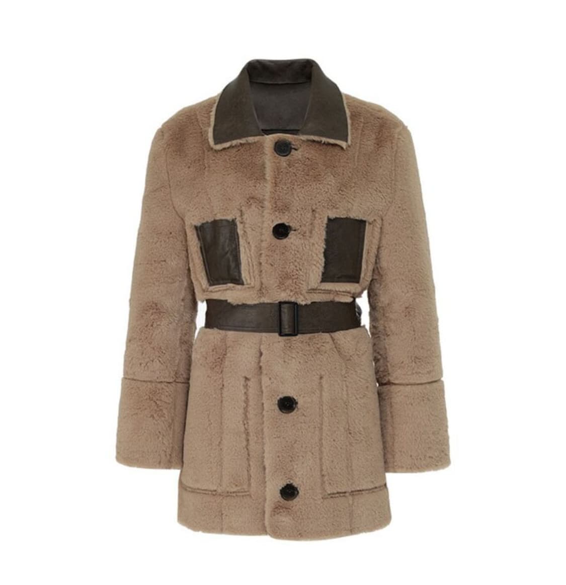 낫유어로즈(not your rose) 리버시블 레더무스탕 55-66 새상 상품이미지3