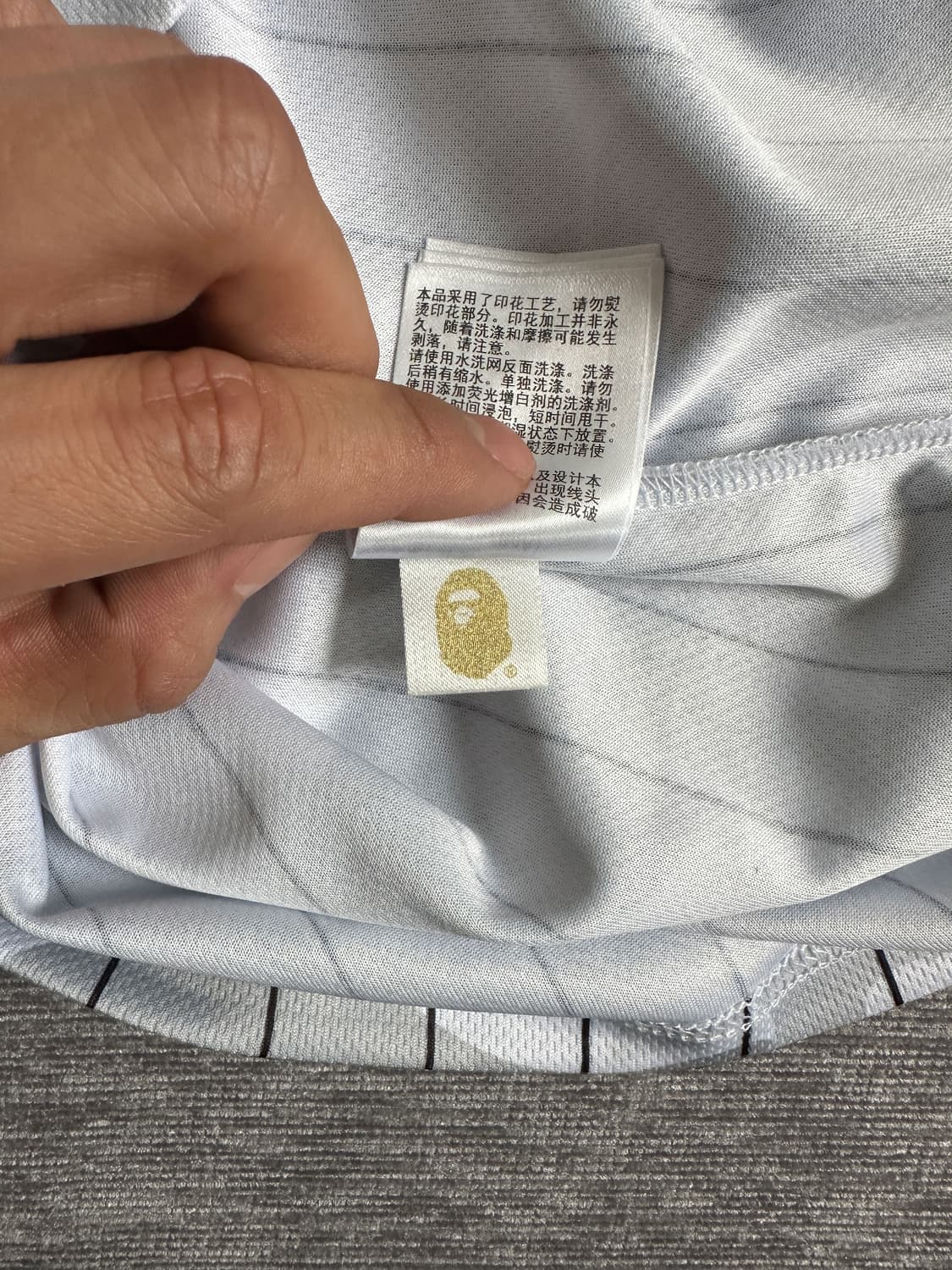 베이프 X 치바 롯데 마린스 한정판 협업 컬렉션 유니폼 티 상품이미지9