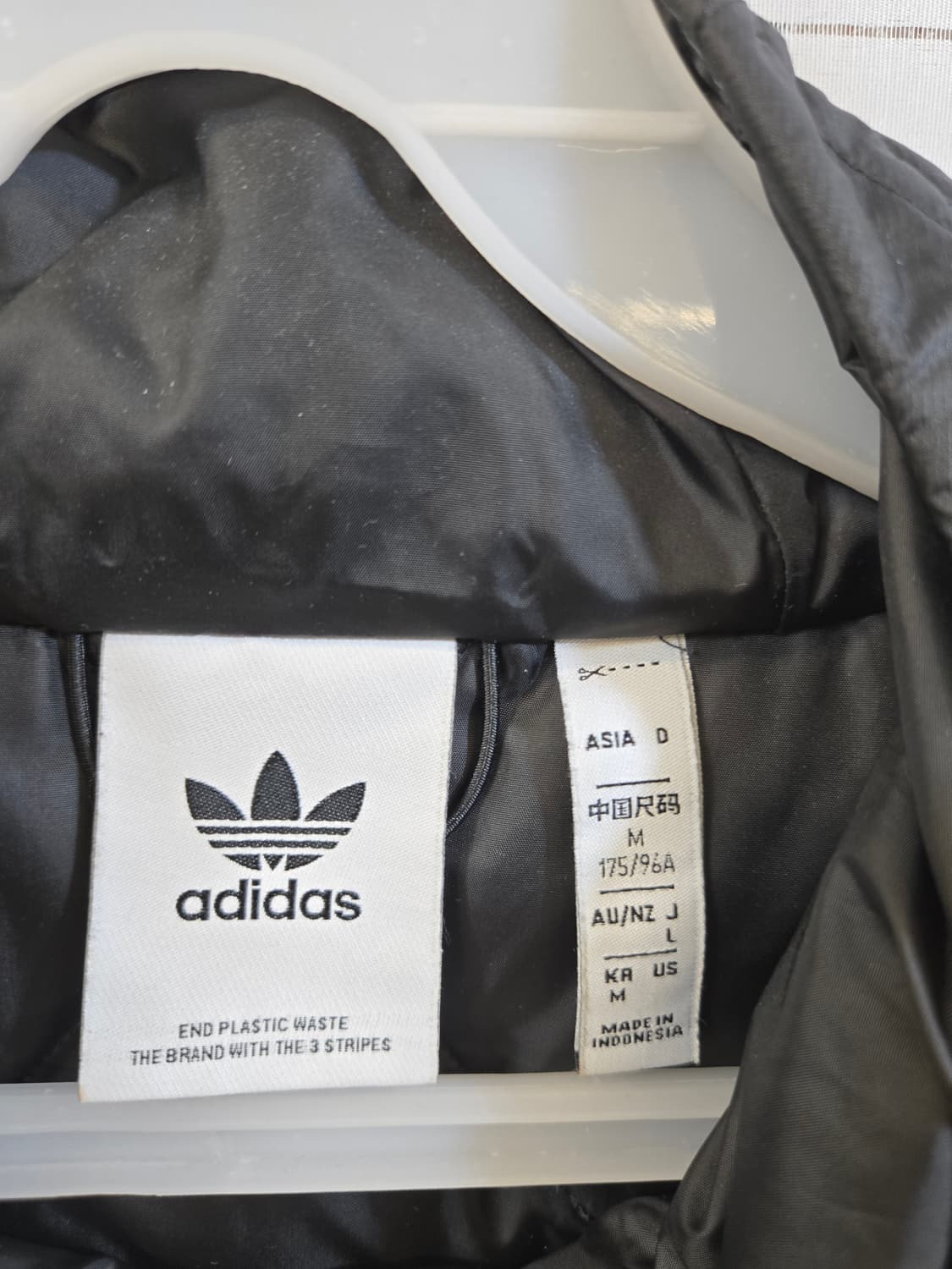 아디다스 퀼팅 후드 패딩 블랙 상품이미지5