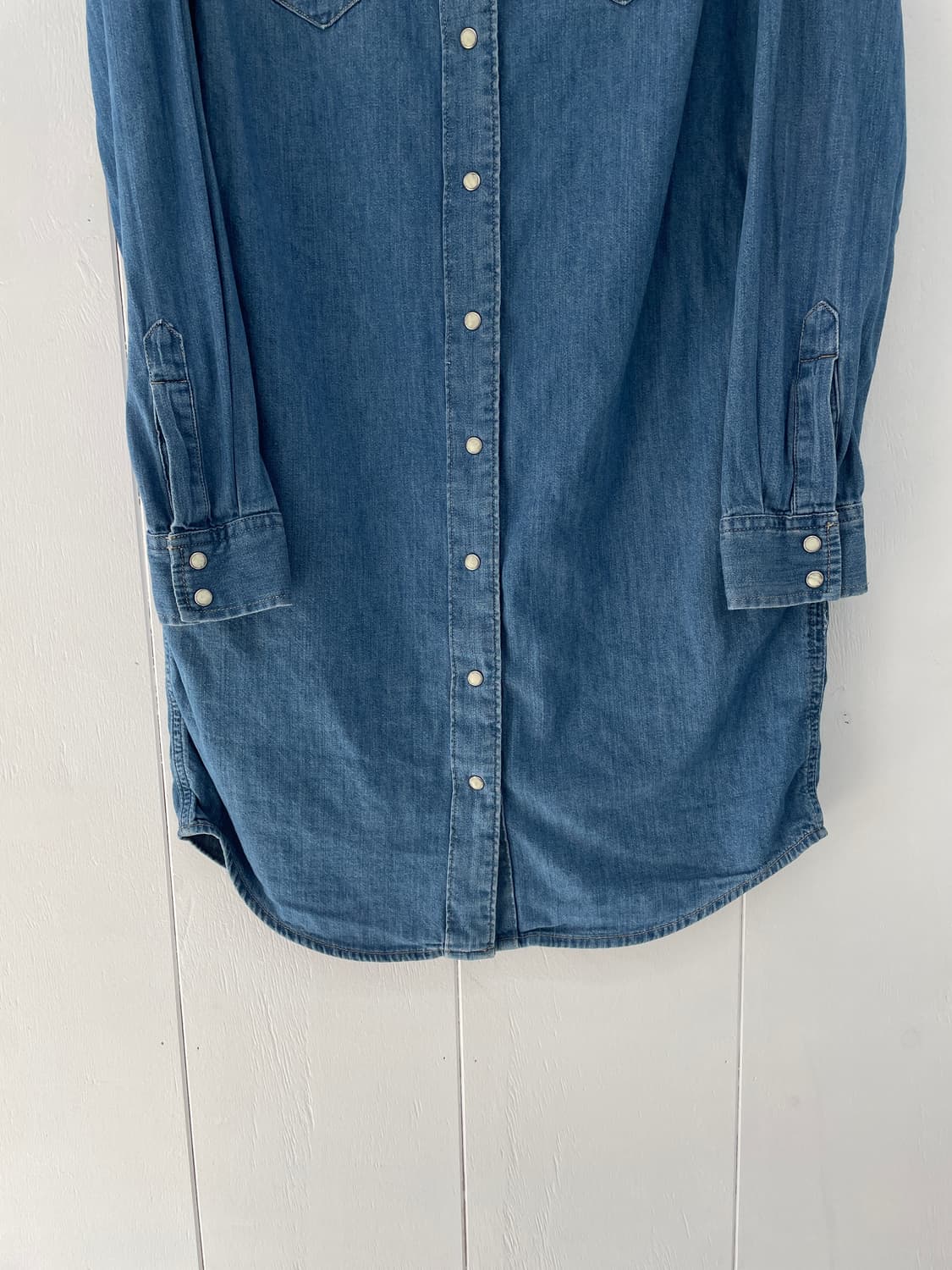 리바이스 데님 셔츠 원피스 롱 청남방 상품이미지8